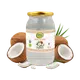 Aceite de coco virgen en pote de vidrio 850ml - Vista frontal del producto