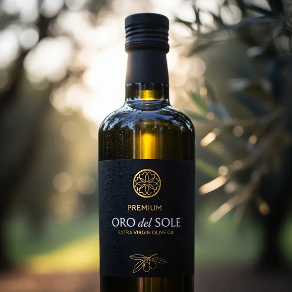 Aceite de oliva extra virgen en botella 500ml - Vista frontal